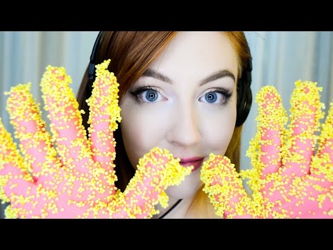 ASMR Sticky Floam Fingers | Rubber Gloves | Crunchy Floam