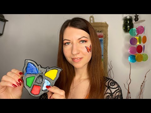 АСМР 🎨 РИСУЮ ПО ТВОЕМУ ЛИЦУ 🧑‍🎨 Face Painting for sleep 😴