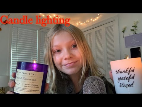 Lighting candles + tapping ASMR ☺️😴💙