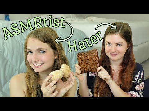 ASMR? | ASMR Hater Tries ASMR! (starring my sister)