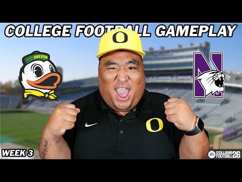 ASMR Gameplay | College Football 2026 | Oregon vs Northwestern (Week 3)