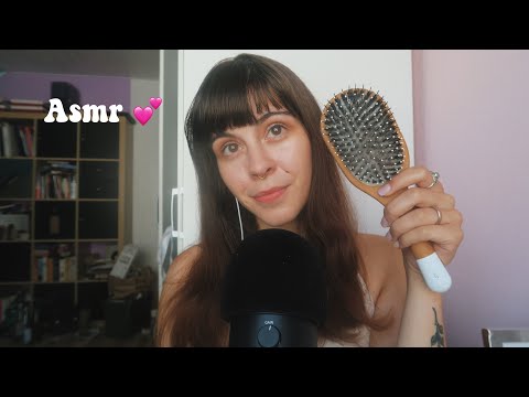 ASMR Hairplay, Hair Brushing, Positive Affirmations, Whisper