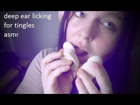 ASMR Deep LICKING INSIDE YOUR EAR👅 Wet Mouth Sounds Up Close, Binaural ~ NO TALKING.