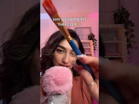 do you like cozy spit paintings? 😌 #asmr #asmrsounds