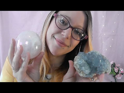 ASMR Tingly Crystal Shop | Semi - Precious Stones | Whispering Soft Spoken Tapping Scratching