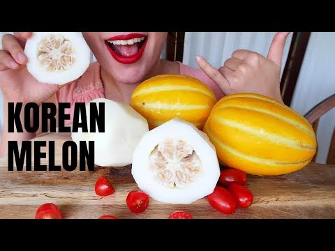 ASMR ChamWae ( Korean Melon) 참외 먹방 mukbang Eating Sound (No Talking)