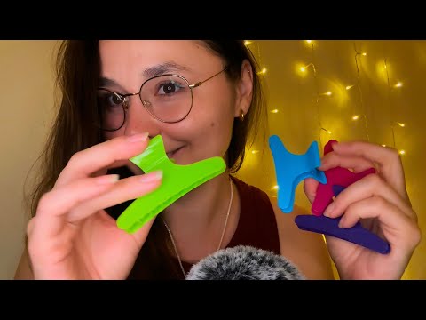 asmr brushing your hair and putting your hair up, taking care of you roleplay 💆‍♀️🎀