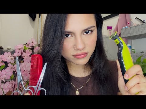 ASMR POV Your Older Sister Trims Your Beard