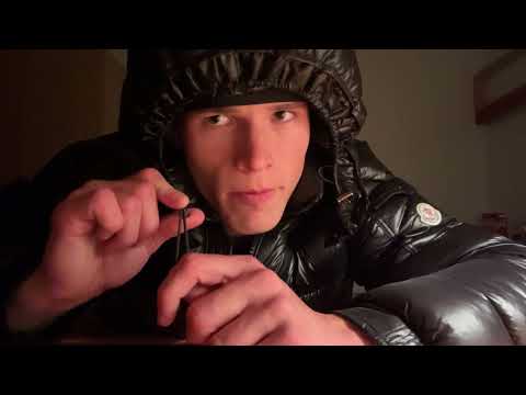 asmr puffer jacket tapping melts your synapses