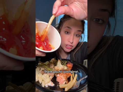 Eating Salmon, Pasta, French Fries, and Grilled Vegetables #mukbang #recipe #food #eating #subscribe