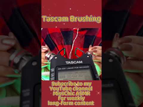 ASMR Ear Cleaning - Intense Tascam Brushing 👂#asmrbrushing #tascamasmr #earcleaning #asmrsounds