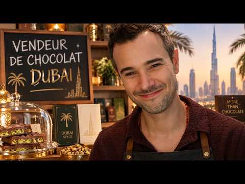 ASMR 🇦🇪🍫 JE SUIS TON CHOCOLATIER À DUBAÏ | Boutique de luxe