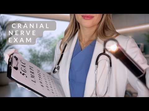 ASMR | Realistic Annual Cranial Nerve Exam - medical RP