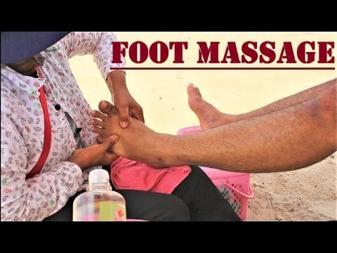 ASMR Relaxing Foot and Leg Massage by Khmer Lady | ASMR Travel #6 {Final)