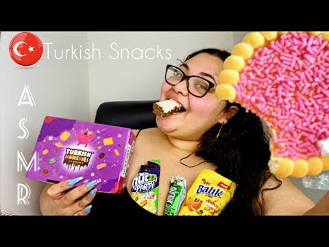ASMR | American Tries Turkish Snacks | Crunchy Snacks | Honest Reactions