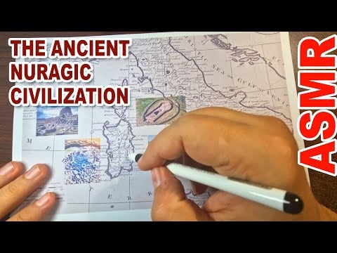 ASMR History: Tracing the Nuragic Civilization: 7,000 Towers & Zero Written Words | ASMR map tracing