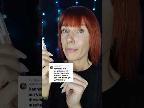 ASMR - entspannter Sound eines Strohhalms #asmr #asmrshorts #asmrsounds
