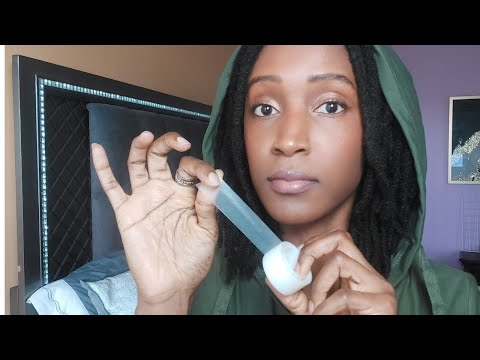 ASMR Giving your face a tape lift