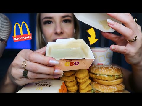 ASMR MUKBANG - MAC DONALDS LANÇAMENTO QUADRADÃO DE MOLHO (vale a pena?)