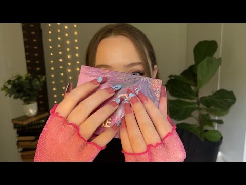 fast not aggressive tapping for asmr # (long nails) (no talking)