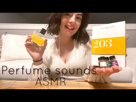 ASMR | perfume tapping, liquid sounds, gentle whispering | Bon Parfumeur | ASMRbyJ