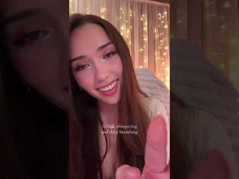 #ASMR whispering and deep breathing 😌 helping you relax and let go of stress