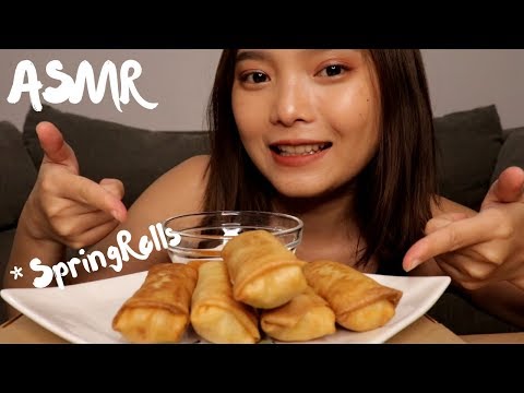 ASMR VEGETABLES SPRING ROLLS (Homemade)No Talking | Hanna ASMR