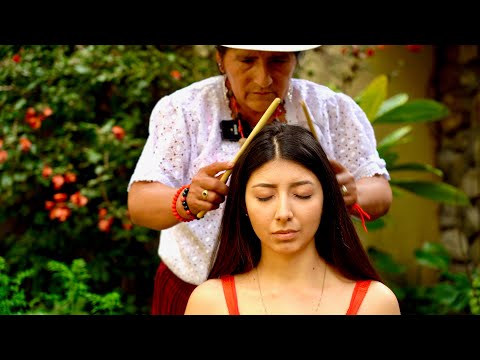 Doña Rosa's relaxation massage & energy healing (limpia) with soft sounds & gentle whispering
