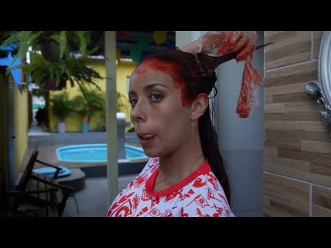 ASMR pintando o cabelo CAÓTICO 