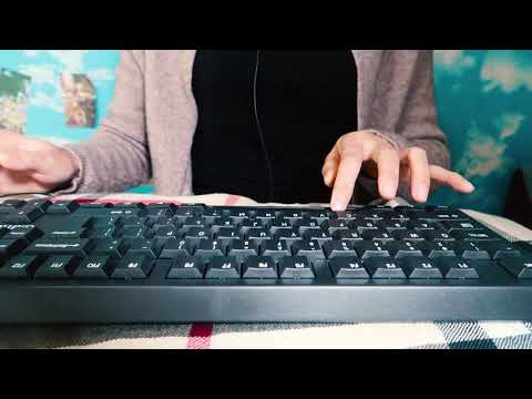 ASMR Sound Typing on Keyboard Of The Computer|Notalking |ASMR Huyen