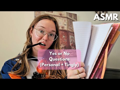 ASMR Asking you Yes or No Questions (Clicky pen + Paper)