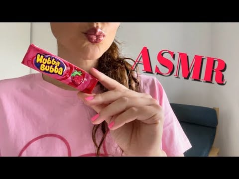 ASMR| Very Intense GUM CHEWING ~ Hubba Bubba