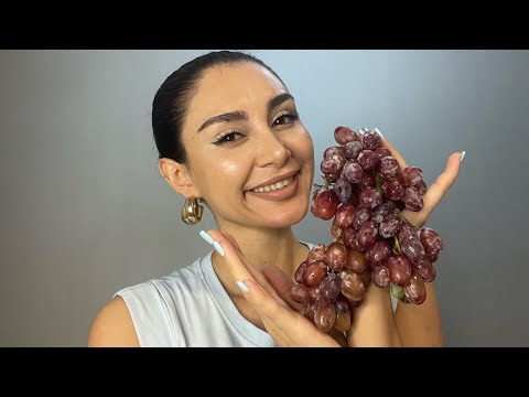 Persian Mukbang ASMR | تازه ترین و آبدار ترین انگورا حسابی اشتهاتو باز میکنه 🍇💦😋