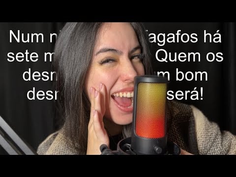 ASMR- TRAVA-LÍNGUAS + SONS DE BOCA (incrivelmente relaxante)