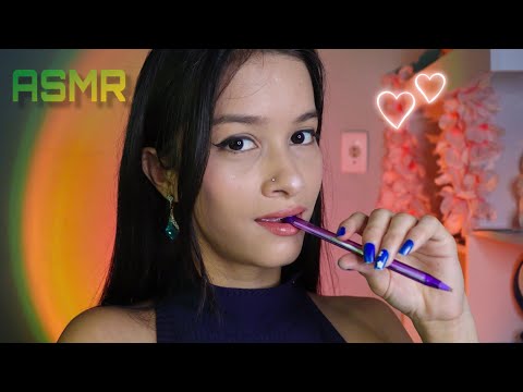 ASMR| Te entrevistando pra vaga de emprego - Voz suave com sons de teclado 👩🏻‍💻💜