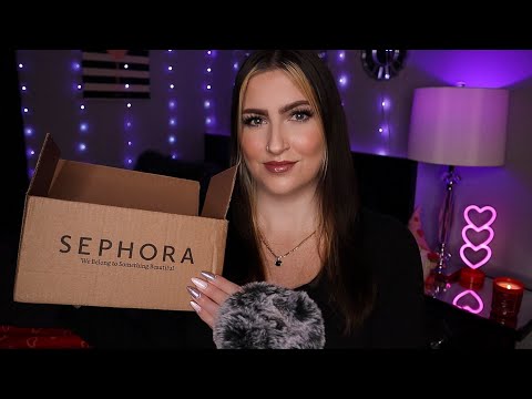 ASMR | Sephora & Merit Beauty Haul 💜