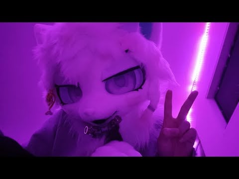 [Furry ASMR] Yuko Fursuit (silly, 5am, nom and paw sounds not scripted)