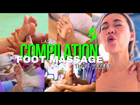 6 HOURS Best STREET FOOT MASSAGE 👣 Thai Foot Massage Compilation [ Unintentional ASMR ]