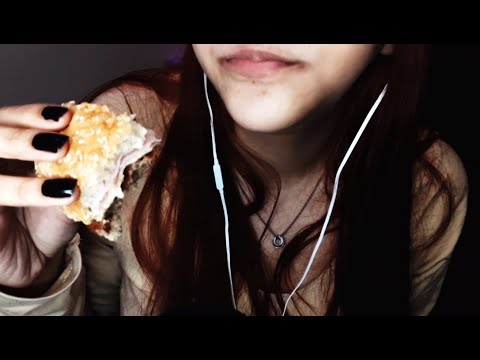 ASMR comiendo Hamburguesa casera | ASMR en español