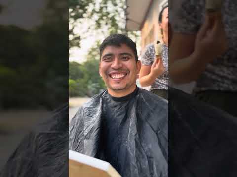 ASMR VOZ OFF SUSURROS HAGO CORTE DE CABELLO REAL A MI ESPOSO VOZ OFF