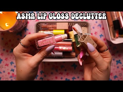 ASMR Lip Product Declutter | Pt.1 Glosses✨