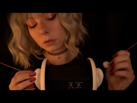 ASMR | Deep Ear To Ear Cleaning - Fuzzy Ear Picks, Rain Ambience, No Talking