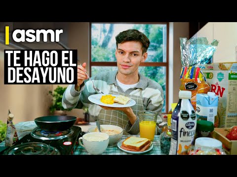 ASMR español atencion personal para dormir en minutos preparo el desayuno