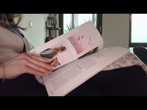 ASMR Page Turning, Page Squeezing, Fast, Slow, Glossy Paper, Magazine