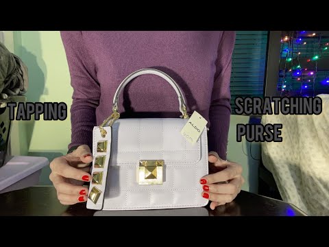 ASMR Tapping and Scratching - Purse! | Tracing, No Talking. ~ AlDO Purse