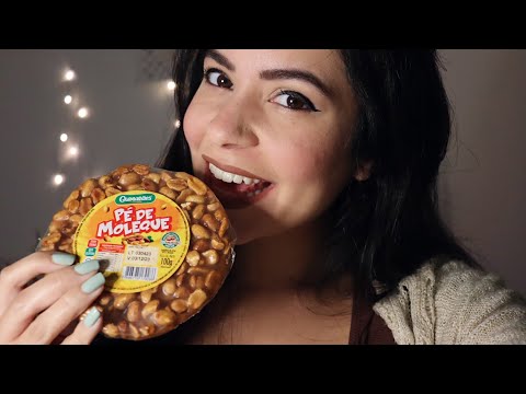 ASMR COMENDO PÉ DE MOLEQUE