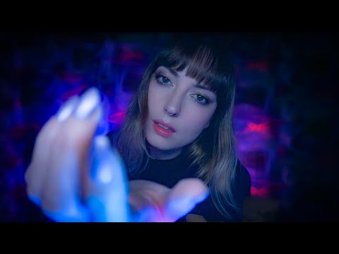 ASMR | Can I Touch Your Face? (  o ᴗ o)ノ dark lighting & rain