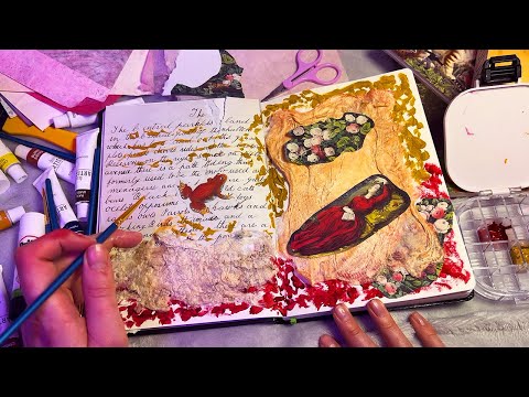 ASMR Art Journal with Me (Whispered)