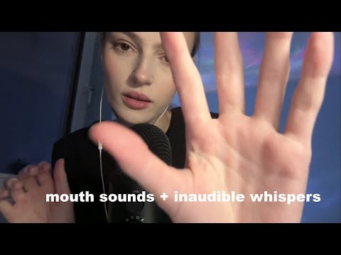 ASMR inaudible whispers + mouth sounds