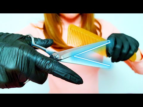 ASMR Haircut Roleplay - Hair Wash, Scissors, Spray Bottle, Hair Dryer, Soft Spoken